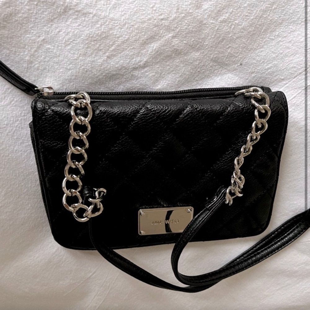Nine West Quilted Crossbody Chain Purse